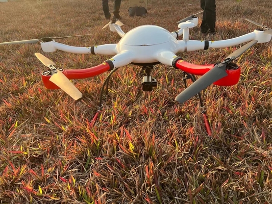 fibra de carbono llena del cuerpo de Hexacopter de la gama de los 90Km impermeable para la vigilancia y el rescate