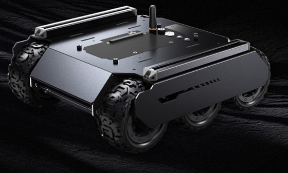 Ground Drone  All Terrain Crawler Tracked Robot Chassis Platform
