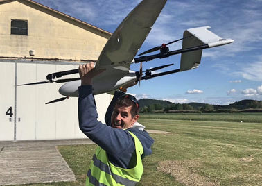Nuevo radio VTOL los 2.5M trazado y vigilancia de Wingspan Battery-Power For del vuelo de la resistencia los 250Km del abejón 240Mins