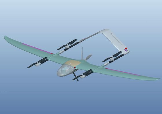 vigilancia VTOL del Lidar PPK Day&Night de la gama GL de los 250Km, 3D que modela soluciones de llavero modificadas para requisitos particulares