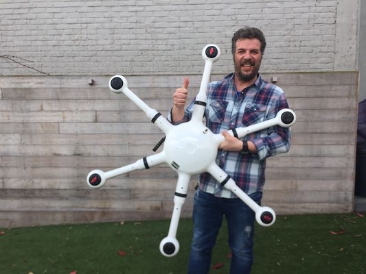 Abejón Google de Hexacopter que traza la navegación de múltiples puntos, UAV del piloto automático