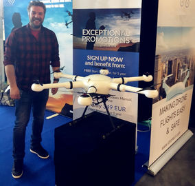 Distancia del vuelo de Google los 5KM del abejón de Hexacopter, UAV del piloto automático, GPS Google que traza la navegación de múltiples puntos